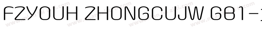 FZYOUH ZHONGCUJW GB1字体转换